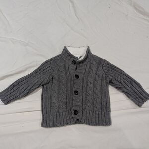 Cozy Gray Cable Knit Sweater